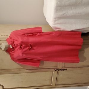 Barbie - Vintage silk midi light jacket with side slit pockets